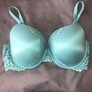 Blue bra with lace